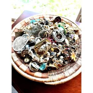 Assorted Vintage & Contemporary Single Earrings Lot 24 oz Craft Reseller Destash